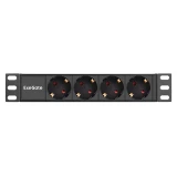 Блок розеток ExeGate PDU-10H401 Al-4S-C14 (EX298596RUS)