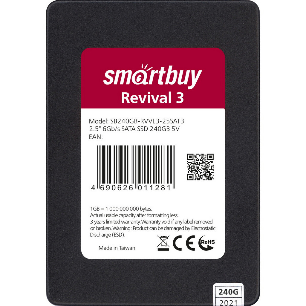 Накопитель SSD 240Gb SmartBuy Revival 3 (SB240GB-RVVL3-25SAT3) - фото 2