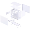 Корпус Jonsbo D32 Pro Mesh White - D32 PRO MESH White - фото 8