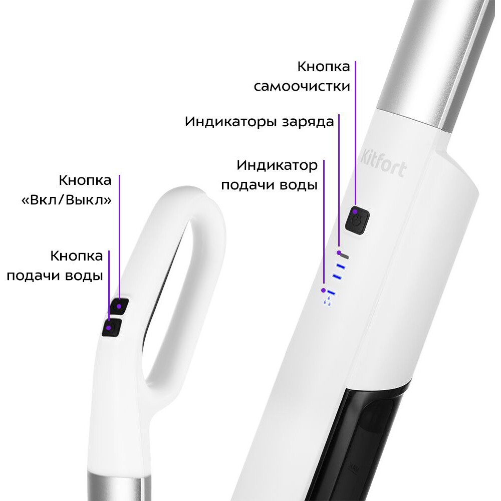 Электрошвабра Kitfort KT-5174 - КТ-5174 - фото 2