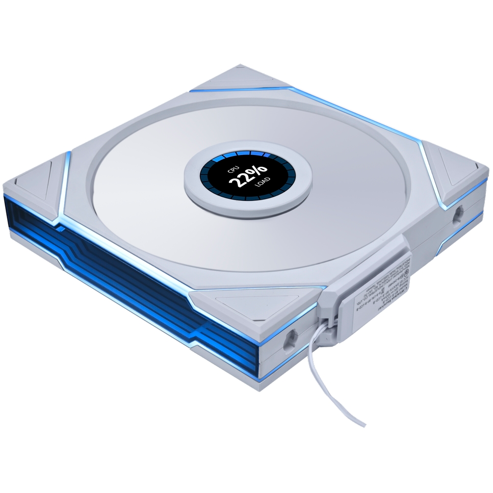 Вентилятор для корпуса Lian Li UNI Fan TL Wireless LCD 140 White - G99.14TLLCD1W1W.R0 - фото 3