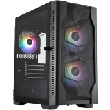 Корпус 1STPLAYER DK D4-M FRGB Black (D4-M-BK-2F1P-1F1)