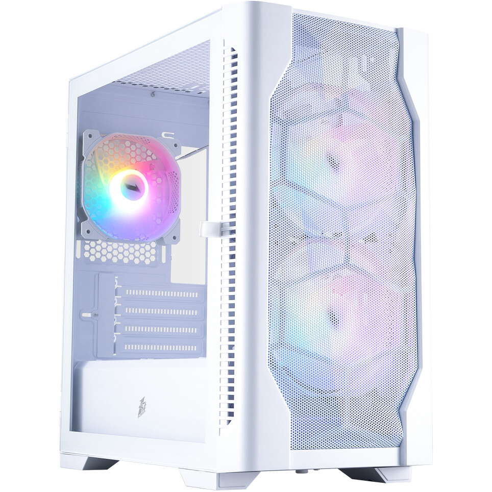 Корпус 1STPLAYER DK D4-M FRGB White - D4-M-WH-2F1P-W-1F1-W