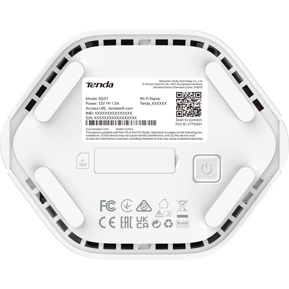 Wi-Fi маршрутизатор (роутер) Tenda 5G01 - фото 3