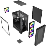 Корпус Powercase Mistral Micro A13B Black (CMMA13B-L4)
