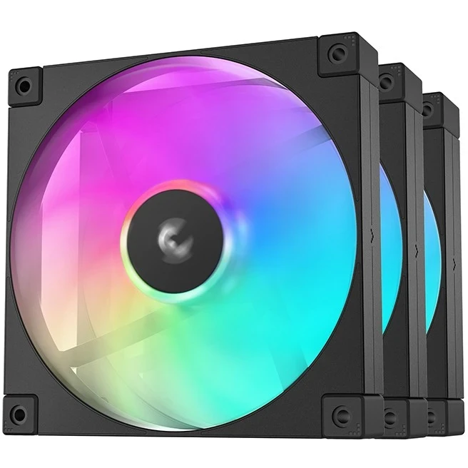 ..... Вентилятор для корпуса DeepCool FD12 ARGB Black (3 шт.) Б/У ОЕМ - R-FD12-BKAPN3-G