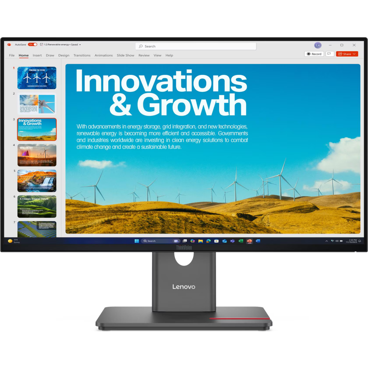 Монитор Lenovo 24" ThinkVision P24QD-40 (64B1GAR1CB)