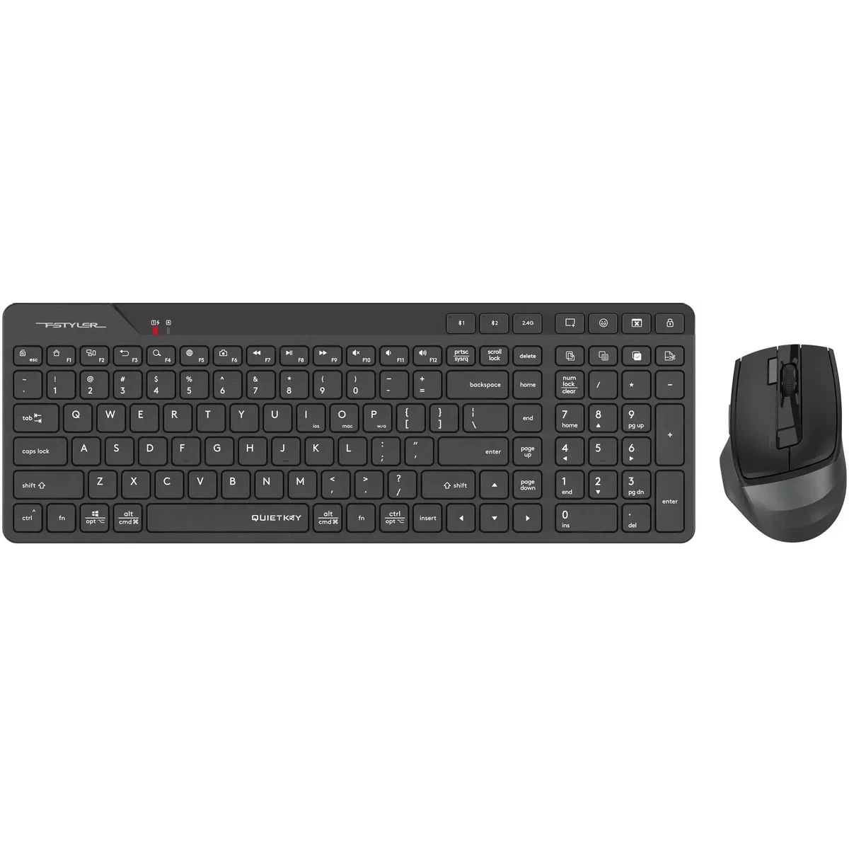 ..... Клавиатура + мышь A4Tech Fstyler FB2800C Air2 Black Б/У