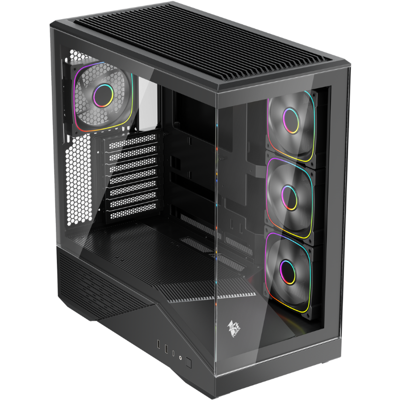Корпус 1STPLAYER GM7 ARGB Black - GM7-BK-3FN7R-1FN7 - фото 6