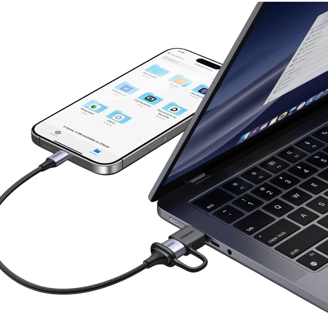 Переходник USB A (F) - USB Type-C (M), UGREEN LS503 (2 шт.) - 65560 - фото 3