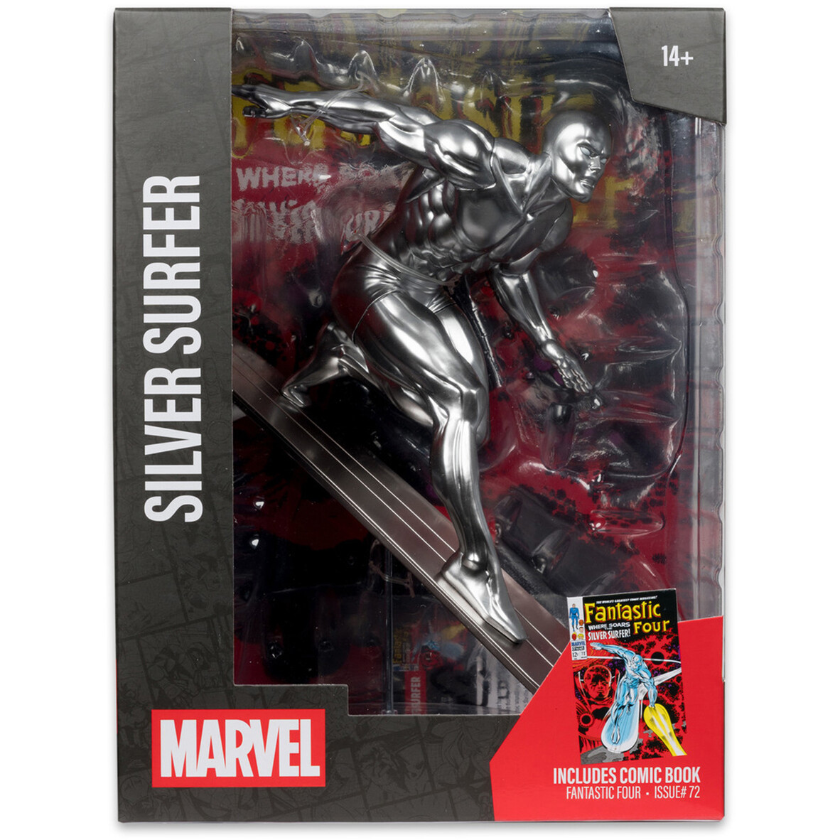 Фигурка McFarlane Toys Marvel Fantastic Four Silver Surfer - 48312 - фото 4