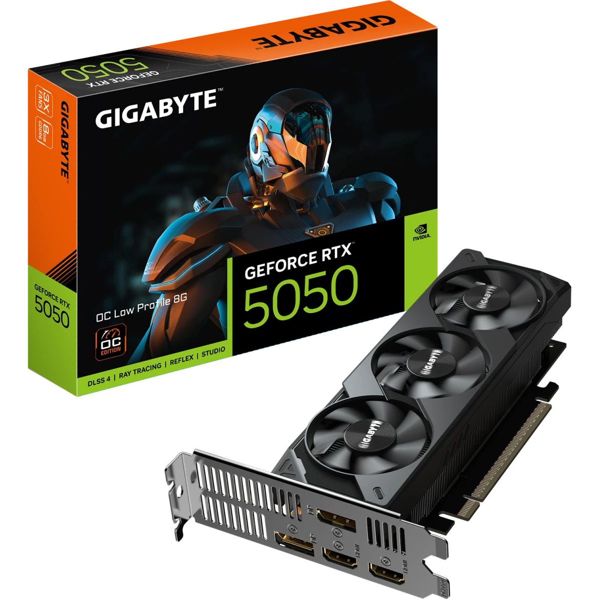 Видеокарта NVIDIA GeForce RTX 5050 Gigabyte Low Profile OC 8Gb (GV-N5050OC-8GL) - фото 8