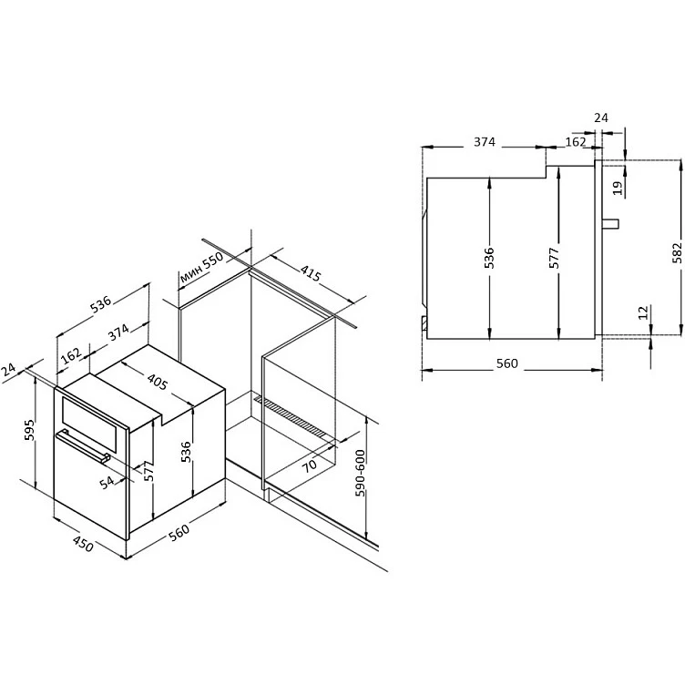 Духовой шкаф Korting OKB 7931 CMX - фото 2