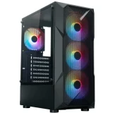 Корпус XASTRA A304 4FRGB Black (A304-4FC12F)