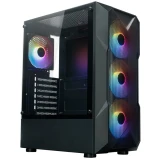 Корпус XASTRA A304 4FRGB Black (A304-4FC12F)