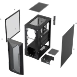 Корпус XASTRA A304 4FRGB Black (A304-4FC12F)