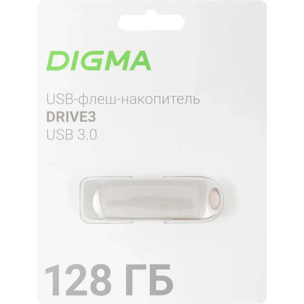 USB Flash накопитель 128Gb Digma DRIVE3 (DGFUM128A30SR) - фото 2