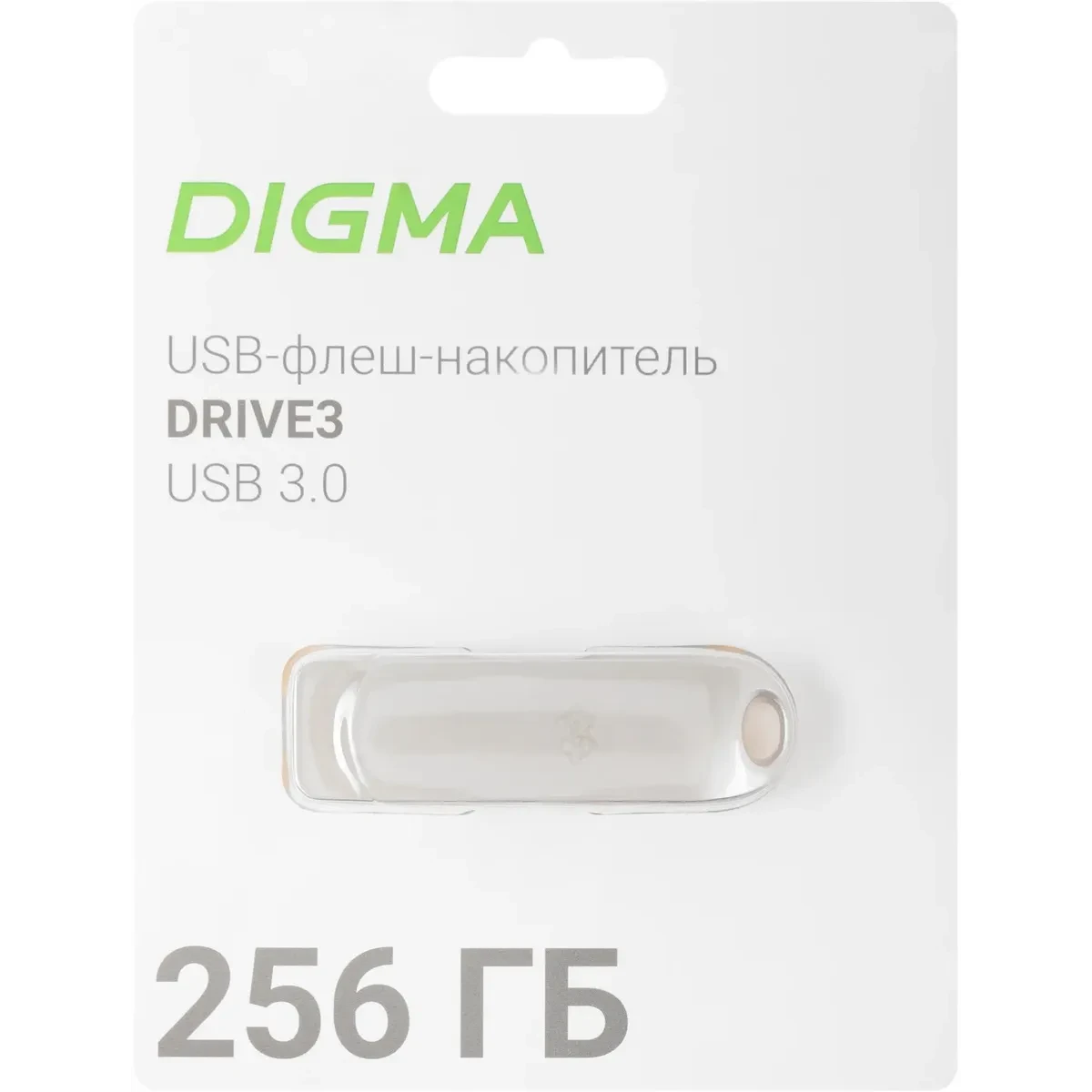 USB Flash накопитель 256Gb Digma DRIVE3 (DGFUM256A30SR) - фото 2