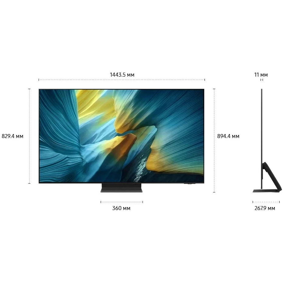 ЖК телевизор Samsung 65" QE65S95FAUXRU - фото 7