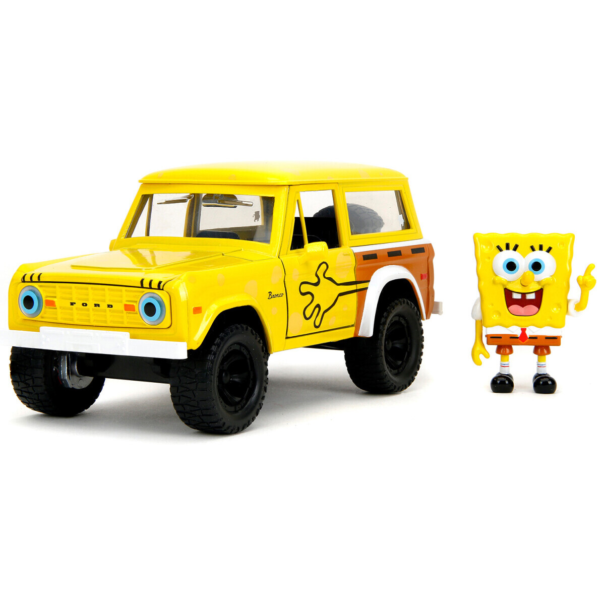 Коллекционная модель Jada Toys Hollywood Rides SpongeBob SquarePants 1973 Ford Bronco