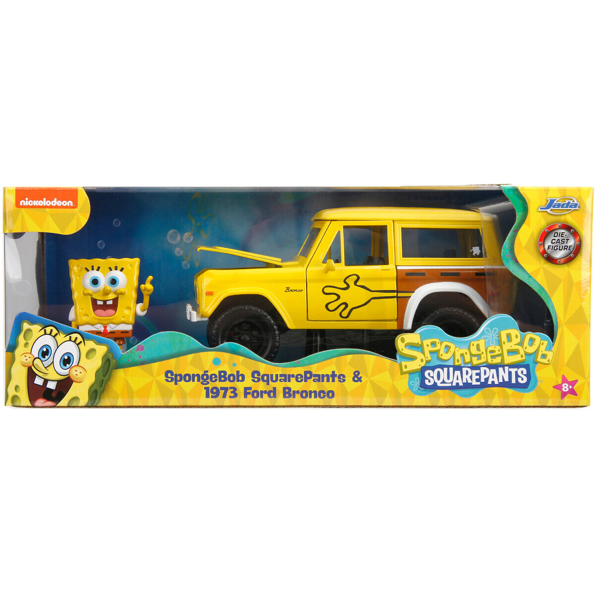 Коллекционная модель Jada Toys Hollywood Rides SpongeBob SquarePants 1973 Ford Bronco - 35467 - фото 7