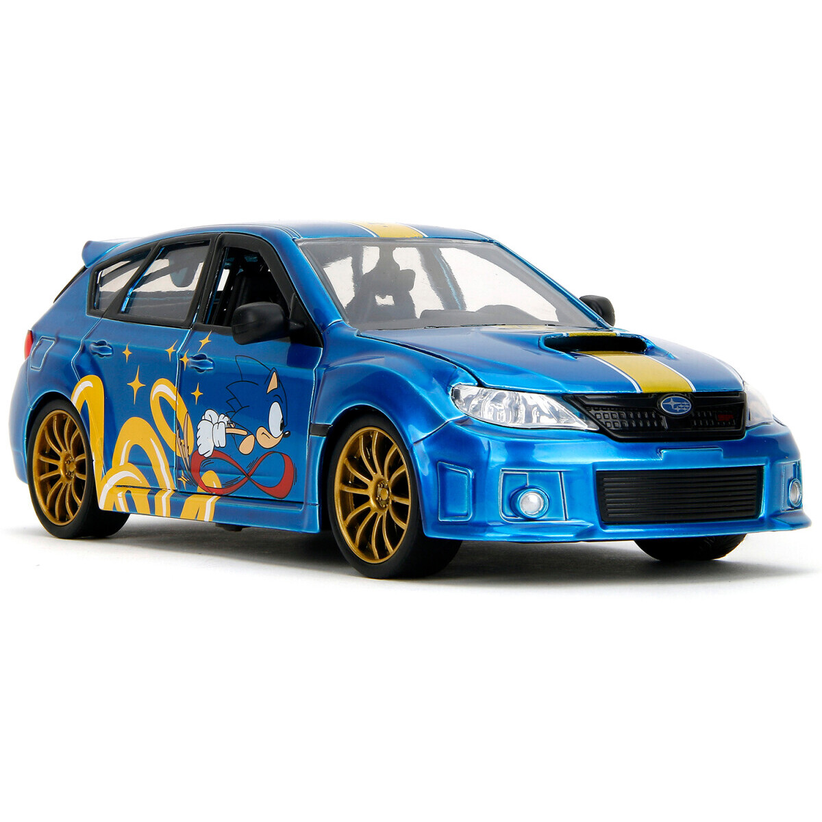 Коллекционная модель Jada Toys Hollywood Rides Sonic the Hedgehog 2012 Subaru Impreza WRX STI - 35871 - фото 2