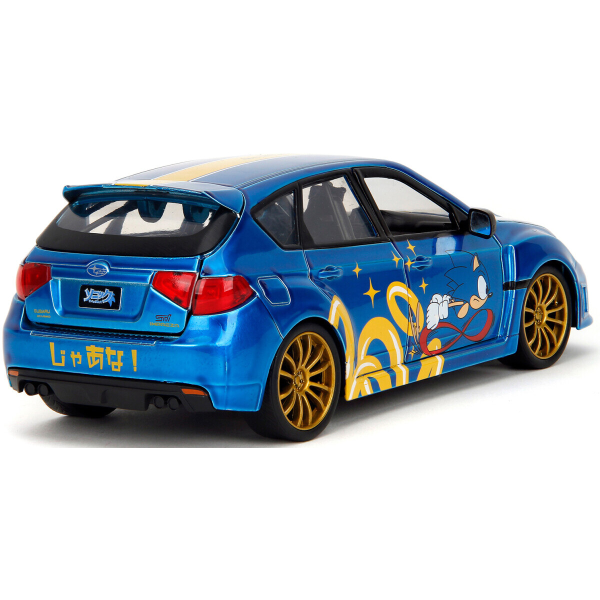 Коллекционная модель Jada Toys Hollywood Rides Sonic the Hedgehog 2012 Subaru Impreza WRX STI - 35871 - фото 3