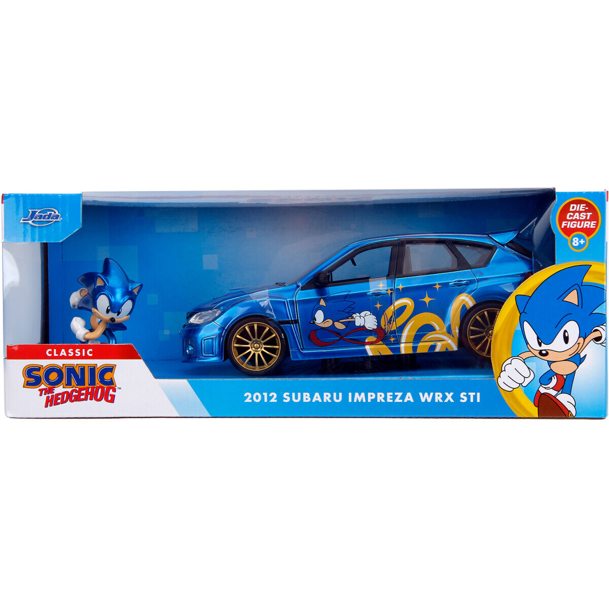 Коллекционная модель Jada Toys Hollywood Rides Sonic the Hedgehog 2012 Subaru Impreza WRX STI - 35871 - фото 7