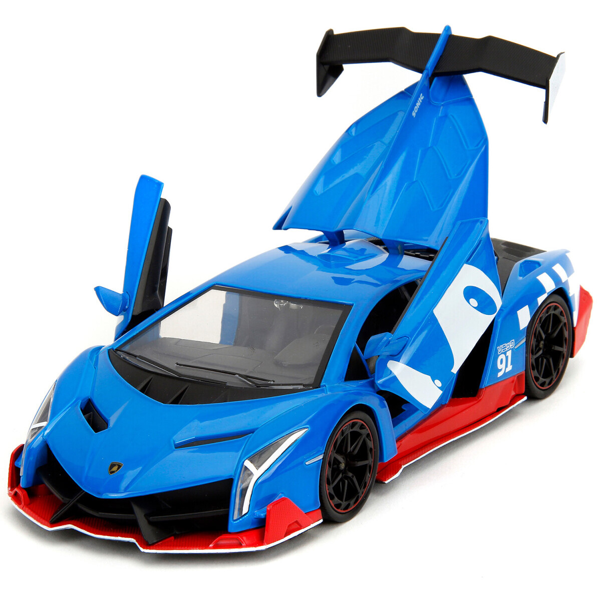 Коллекционная модель Jada Toys Hollywood Rides Sonic the Hedgehog Lamborghini Veneno - 35433 - фото 4