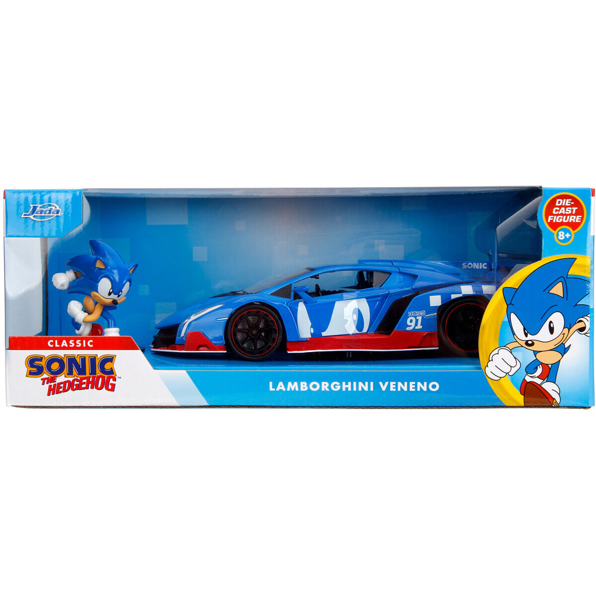 Коллекционная модель Jada Toys Hollywood Rides Sonic the Hedgehog Lamborghini Veneno - 35433 - фото 7