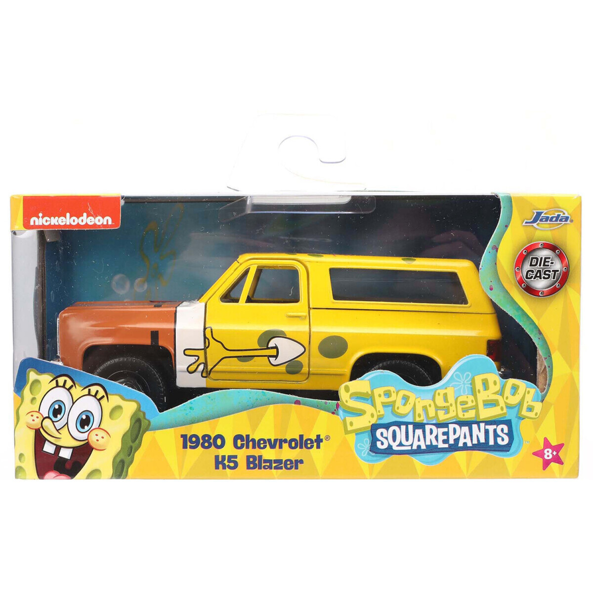 Коллекционная модель Jada Toys Hollywood Rides SpongeBob SquarePants 1980 Chevrolet K5 Blazer - 33067 - фото 5