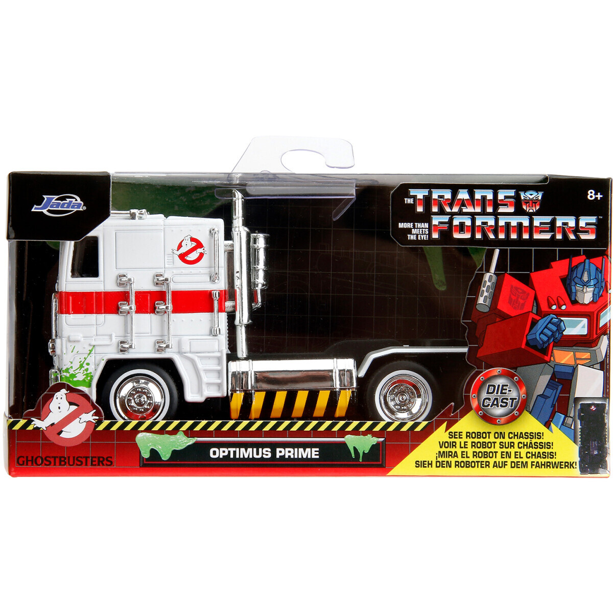 Коллекционная модель Jada Toys Hollywood Rides Transformers G1 x Ecto-1 Optimus Prime - 58627 - фото 5