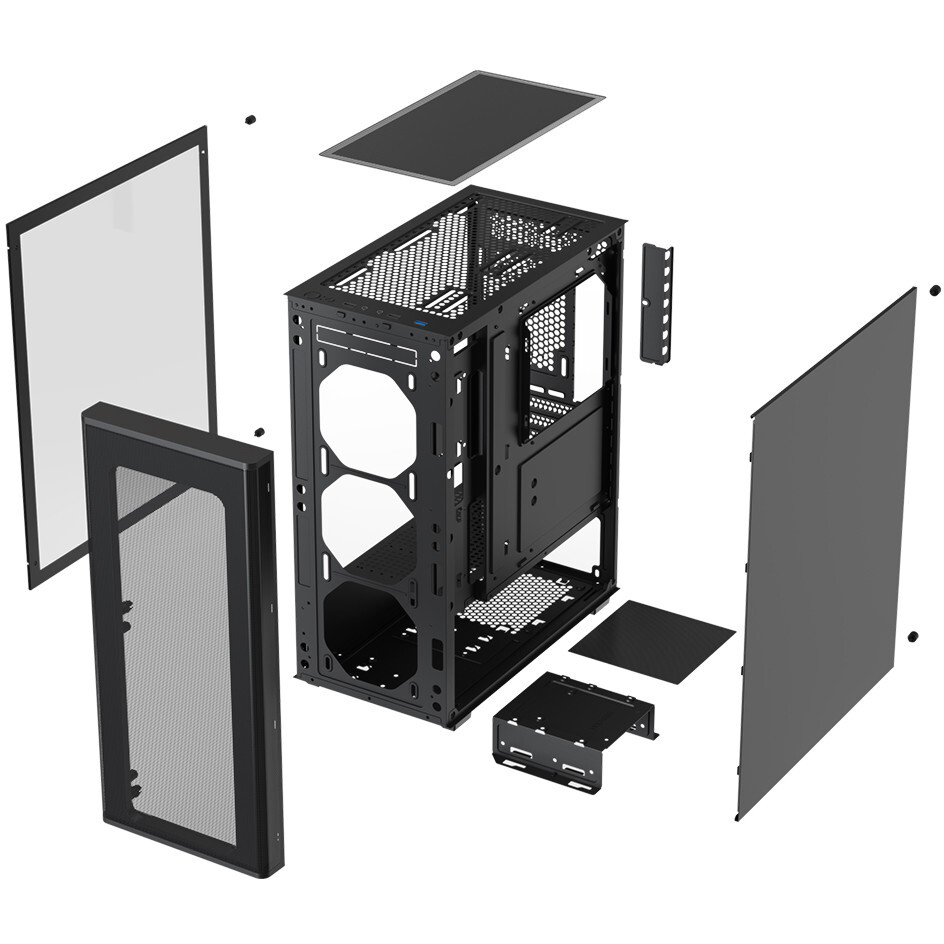 Корпус XASTRA A300M 4ARGB-C6 Black - A300M-4FG12A-C6 - фото 13
