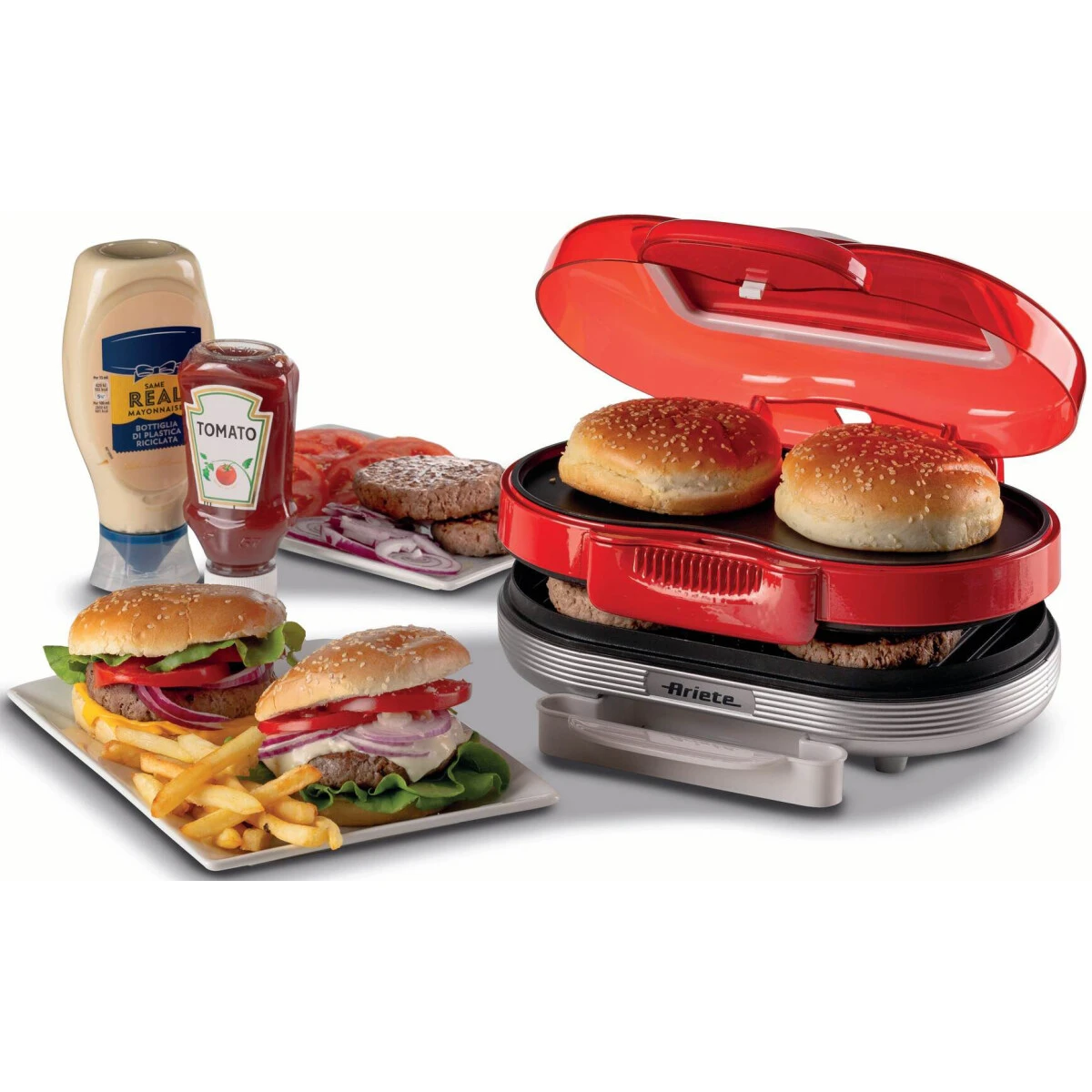 Гамбургерница Ariete Hamburger Maker Red - 00C020500AR0 - фото 3