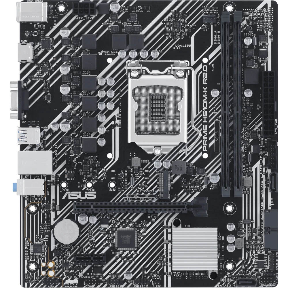 ..... Материнская плата ASUS PRIME H510M-K R2.0, б\у нет упаковки
