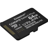 Карта памяти 64Gb MicroSD Kingston Canvas Select Plus (SDCS3/64GBSP)