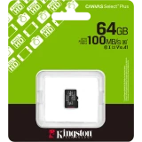 Карта памяти 64Gb MicroSD Kingston Canvas Select Plus (SDCS3/64GBSP)