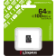 Карта памяти 64Gb MicroSD Kingston Canvas Select Plus (SDCS3/64GBSP) - фото 3