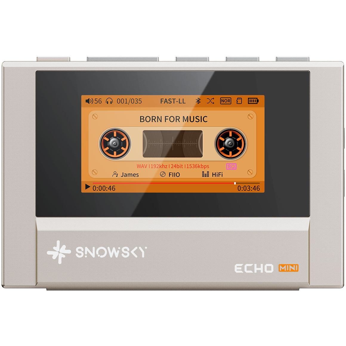 Портативный плеер FiiO SnowSky Echo Mini Titanium Gold