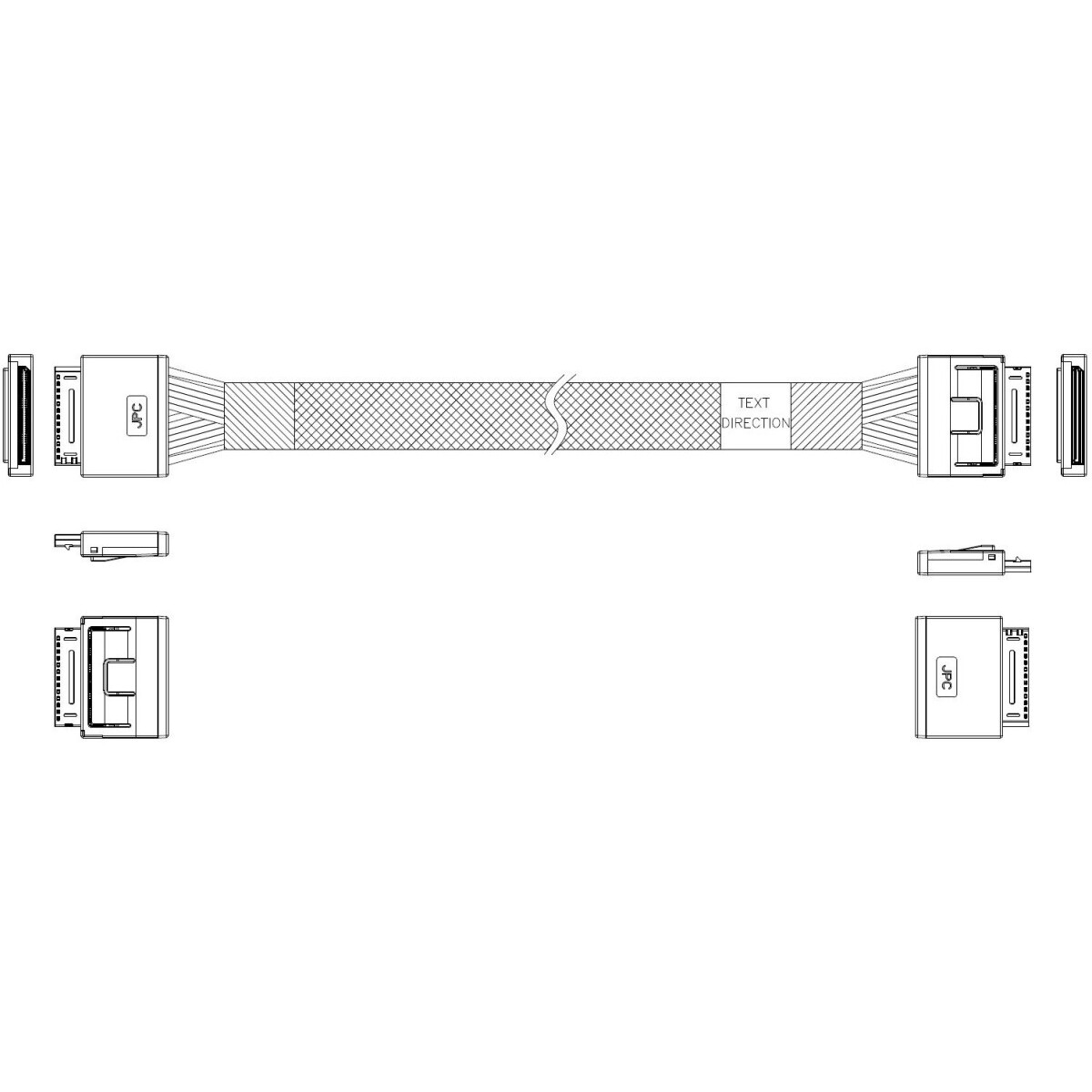Кабель JPC P5200DR01000-1