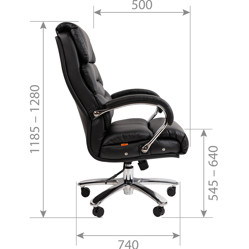 Офисное кресло Chairman 409 Black - 7178102 - фото 5