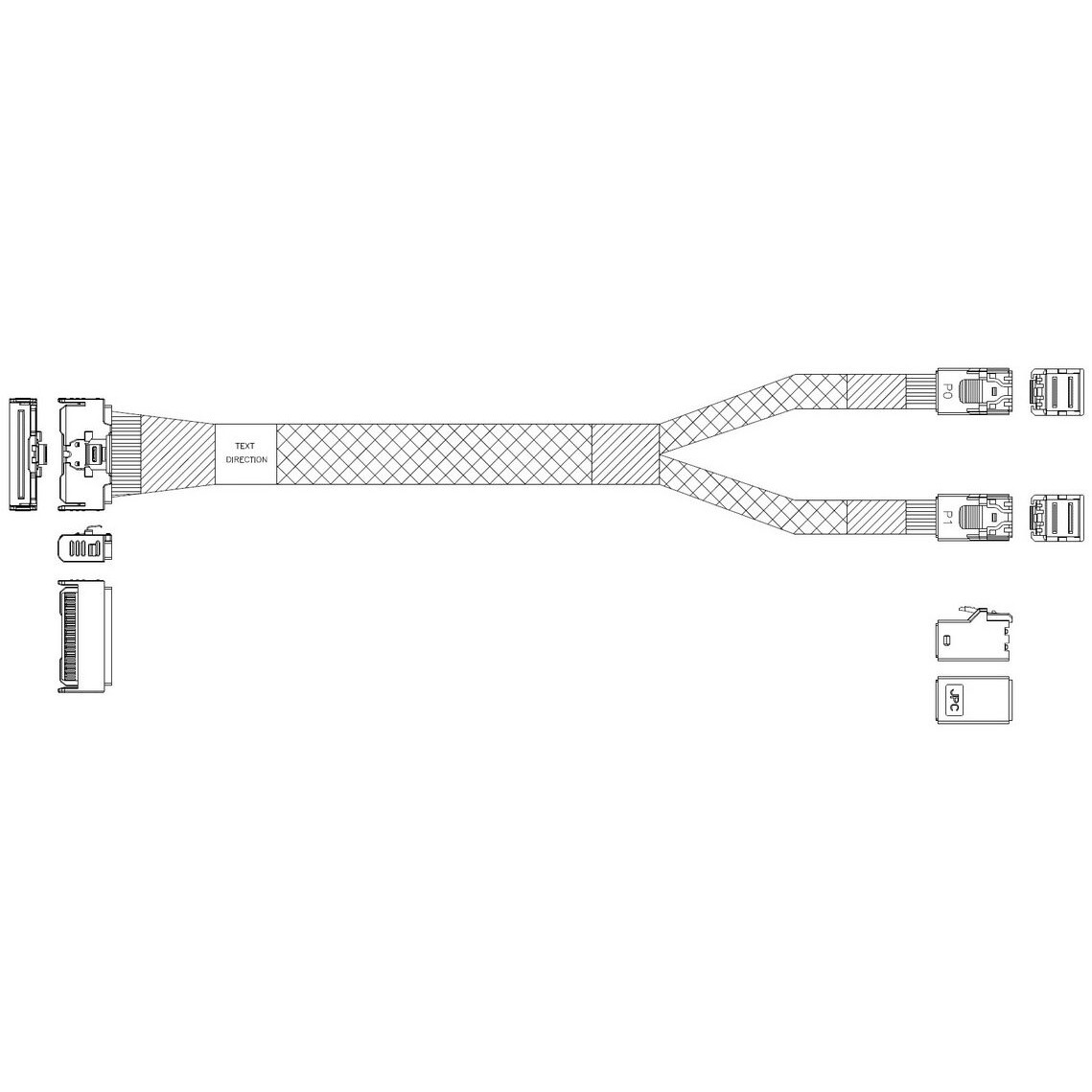 Кабель Luxshare L285MM012-SD-R