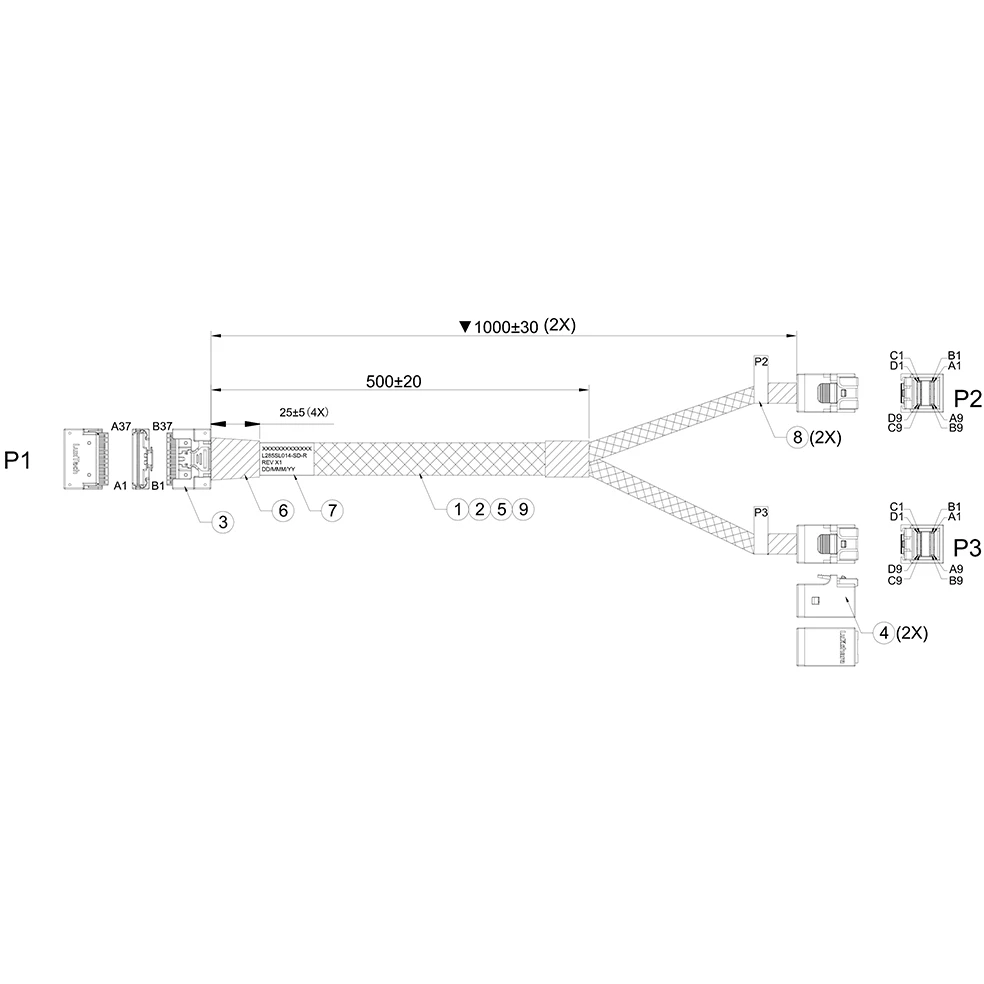 Кабель Luxshare L285SL014-SD-R - фото 2