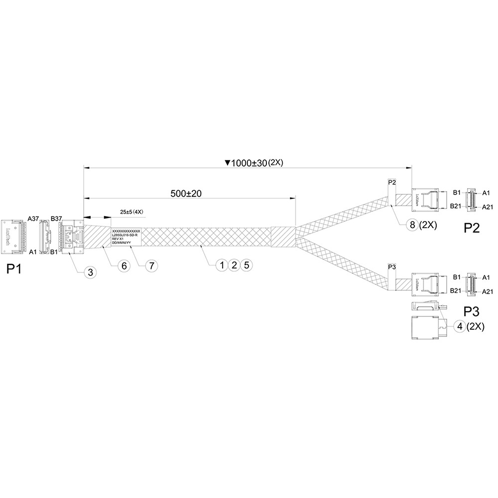Кабель Luxshare L285SL016-SD-R - фото 3