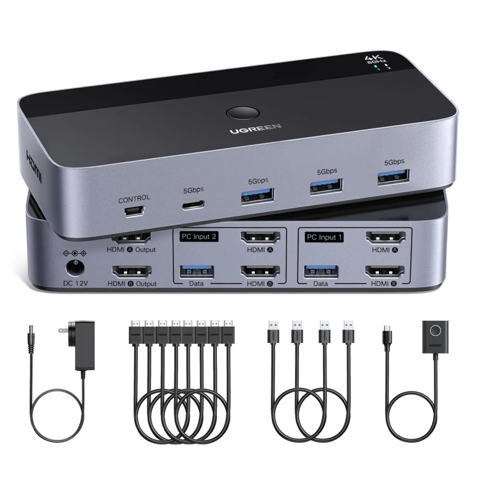 KVM переключатель UGREEN AK500 (55455)