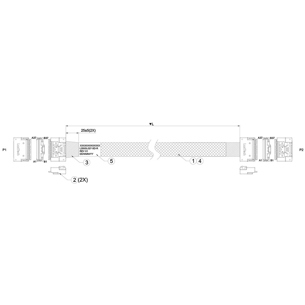 Кабель Luxshare L285SL027-SD-R - фото 2