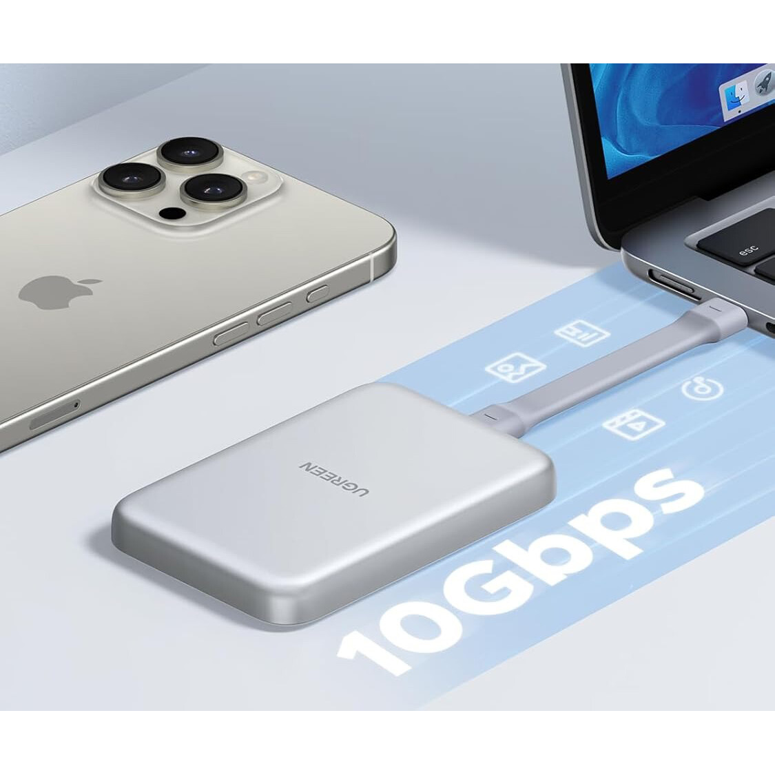 Внешний корпус для SSD M.2 UGREEN D619 (55151) - фото 5