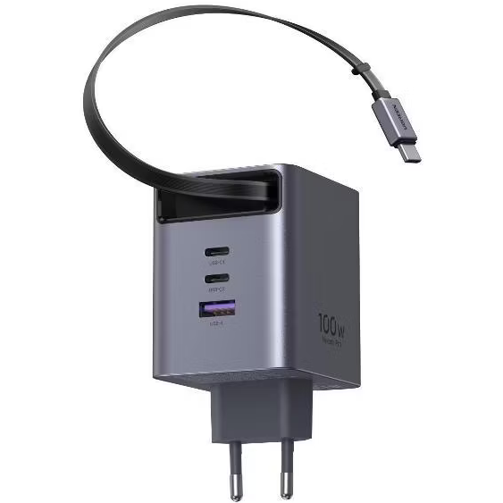 Сетевое зарядное устройство UGREEN X616 Space Grey - 65828 - фото 4