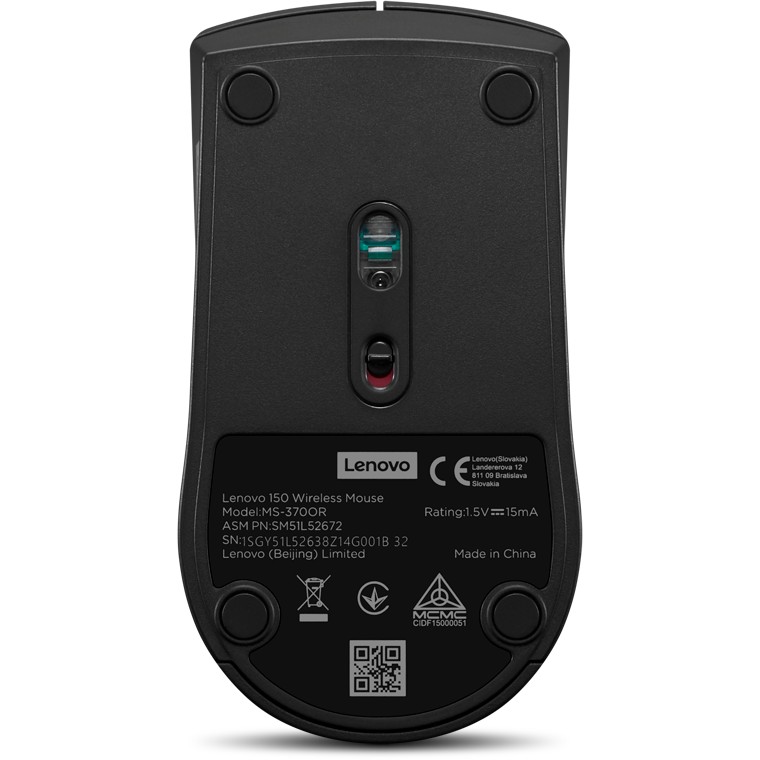 Мышь Lenovo 150 Black - GY51L52638 - фото 6