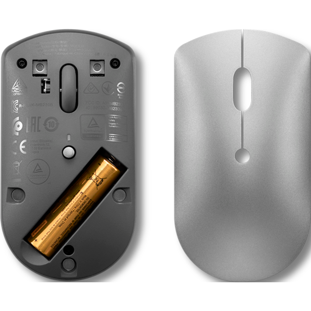 Мышь Lenovo 600 Silent Light Grey - GY50X88832 - фото 6